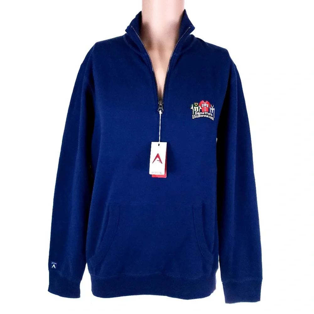 Antigua Men Sweater 1/4 Zip Long Sleeves Size M - NWT